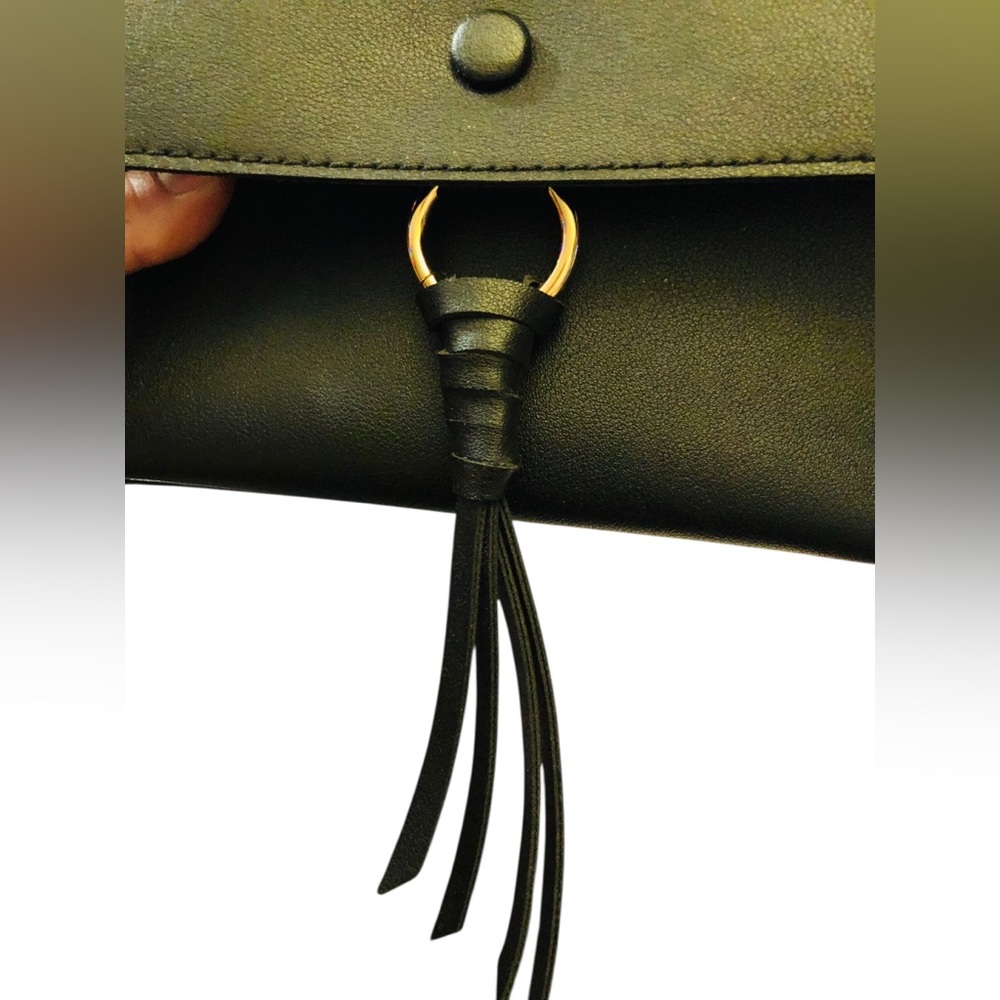Sondra Roberts Black Bag with Gold Accents - Picture 5 of 10